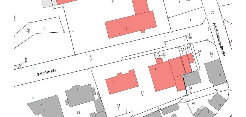 Plan zur Entwidmung des Flurstücks Flur 12 Flurstück 51 aus 10 Gemarkung Neuses mit einer Größe von 120 m2